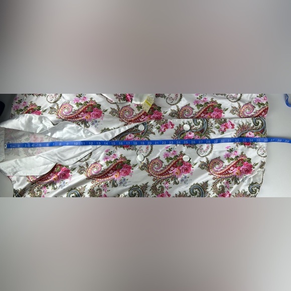 Vintage NWT KATHRYN Silky Floral Long Sleeve Nightgown Size‎ L - Picture 15 of 16